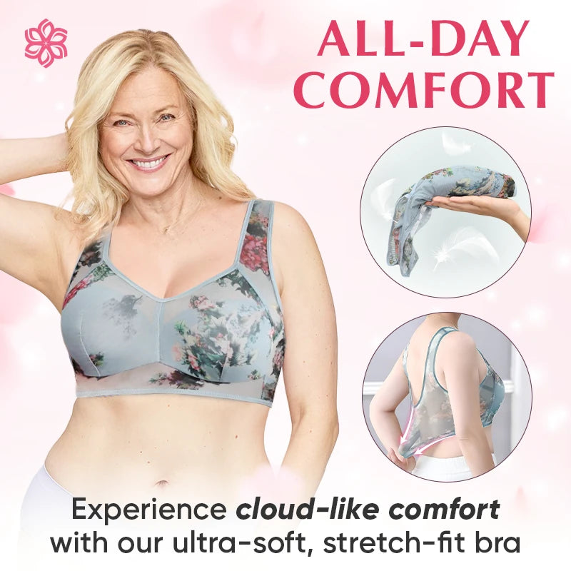 ElleBloom - Soft Silk Lace Everyday Comfort Bra