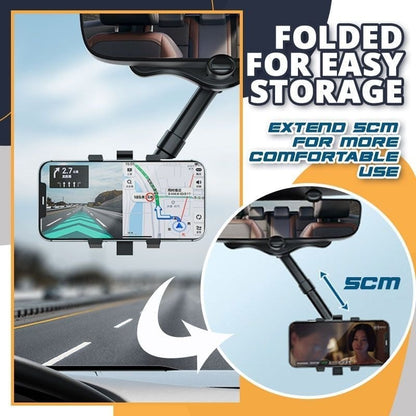 🔥🔥Hot Sale🔥 (3 PCS + 75% OFF) - Rearview Holder - Rotatable and Retractable Car Phone Holder