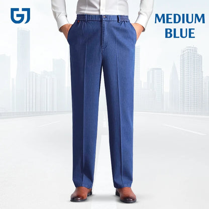 GlideJeans - Straight Fit Flexible Waist Comfort Jeans