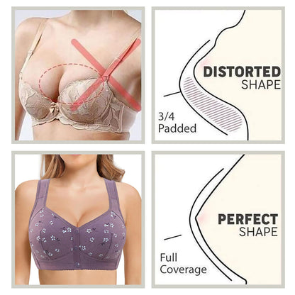 Daisy Bra - LAST DAY SALE 80% OFF - Comfortable & Convenient Front Button Bra