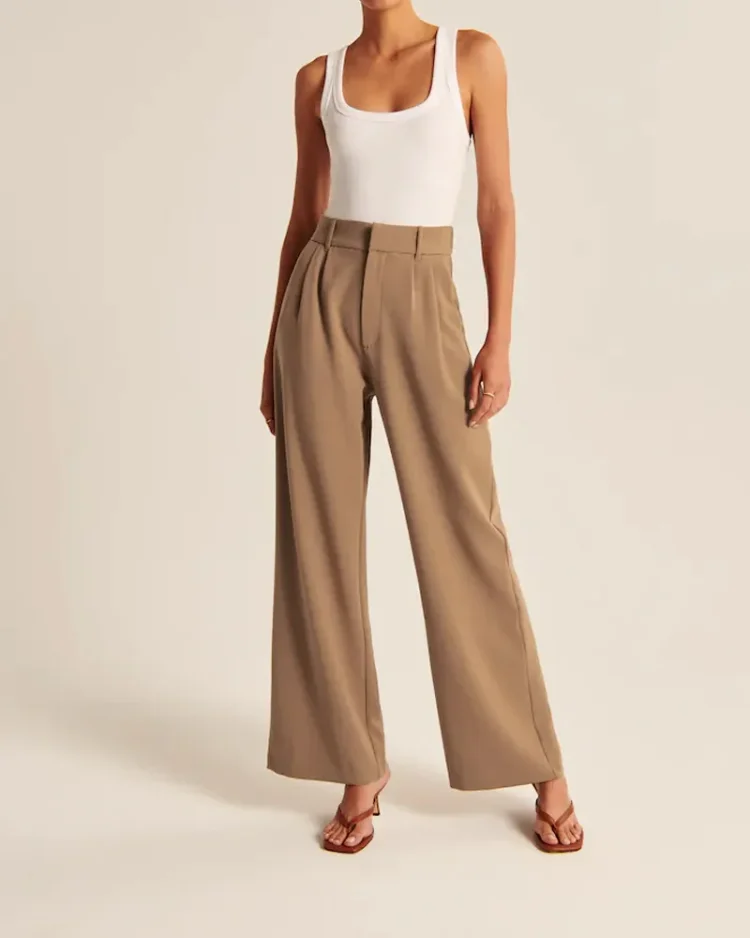 🔥Last Day 49%OFF - HIGH WAIST TAILORED WIDE LEG PANTS