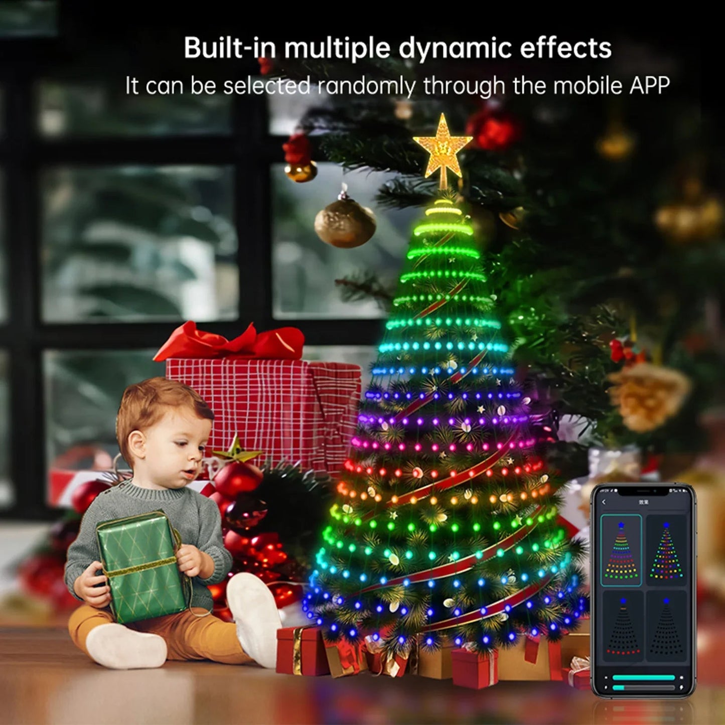 Smart LED Christmas Tree Lights - 2024 Pro Version