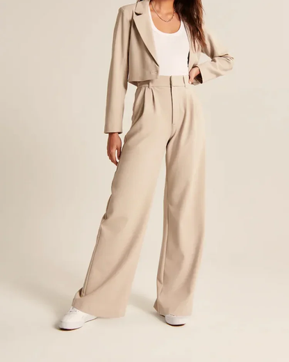 🔥Last Day 49%OFF - HIGH WAIST TAILORED WIDE LEG PANTS